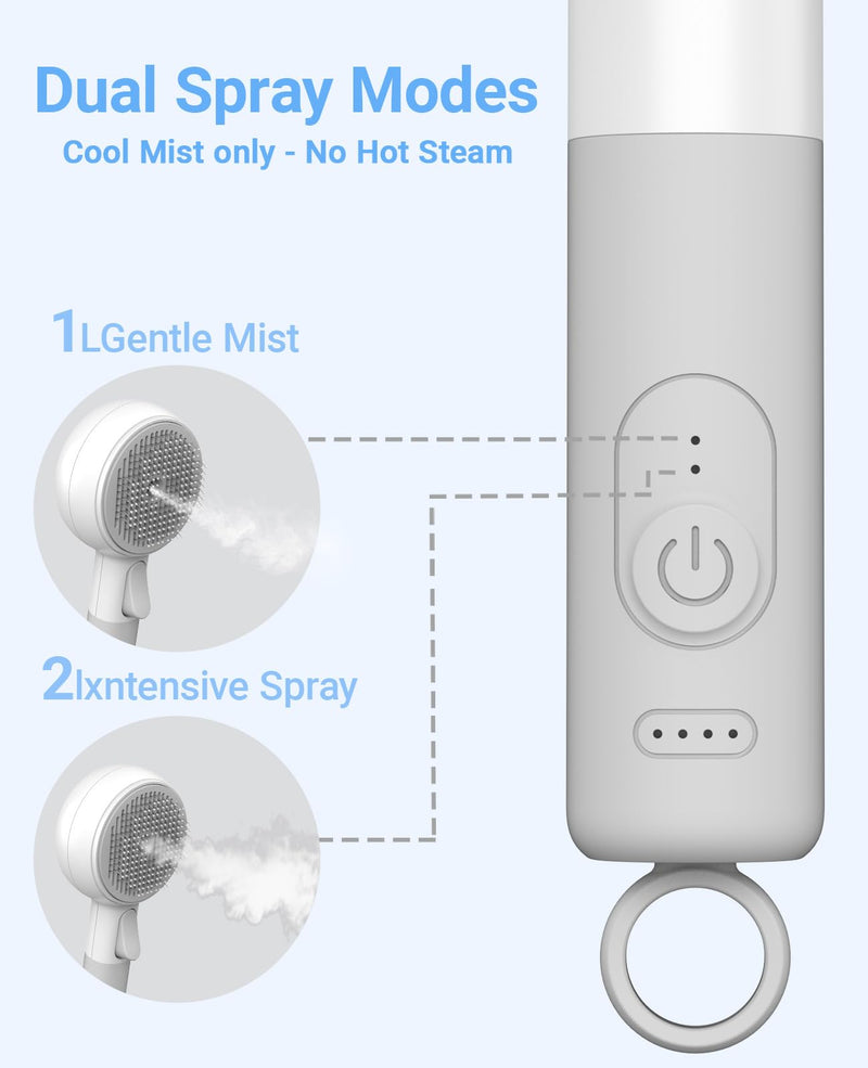 Cat Steam Brush, Cat and Dog Steam Brush, for Shedding with Release Button, 2 Speed Adjustable Spray USB Rechargeable Pet Grooming Supplies, for Dogs and Cats Pet Hair - PawsPlanet Australia