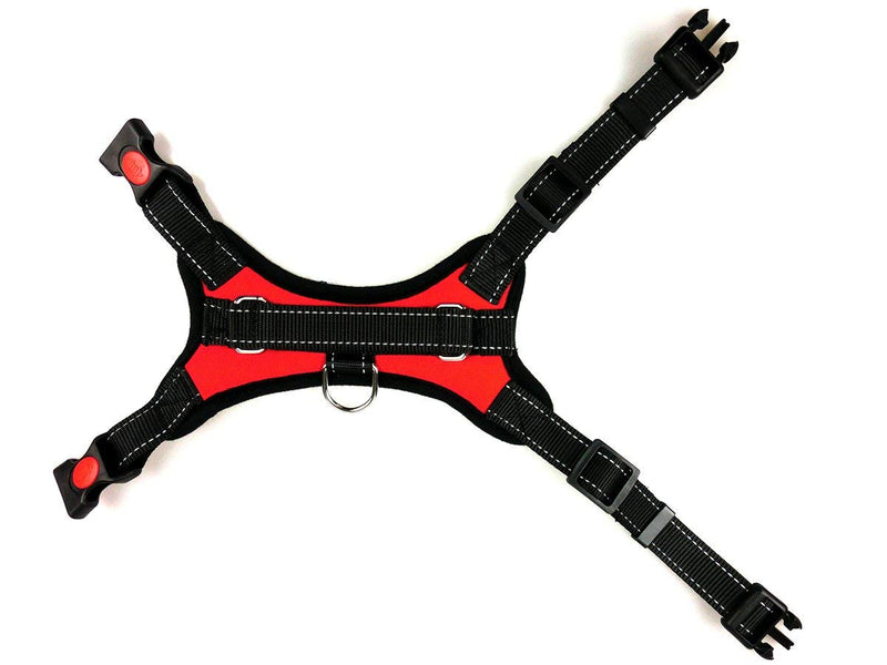 Alluring Pet Friends Fur Ever Dog Harness No Pull No Choke Adjustable Vest, Car Safety, Easy Control for Walking Hiking, Durable, Breathable - Small, Medium, Large, XL Dog & Puppy (Med, Black) Med - PawsPlanet Australia
