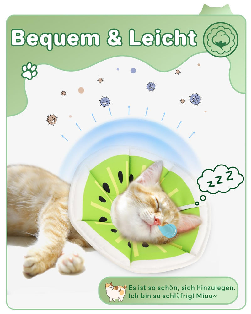Supet Cat Collar, Adjustable Collar Cat Collar, Recovery Collar, Soft Collar Cone After Surgery and Injuries for Puppies, Small Dogs and Cats