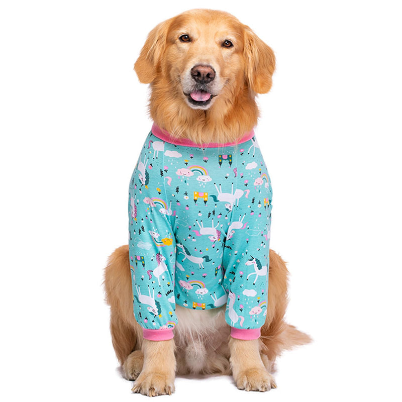 Dog Front Leg Surgery Recovery Clothes,Dog Elbow Protector Suit for Medium Large Dogs,Dog Joint Recovery Sleeve for Female Male Dogs,Prevent Licking Wound(Green horse-7xl) 7XL green - PawsPlanet Australia