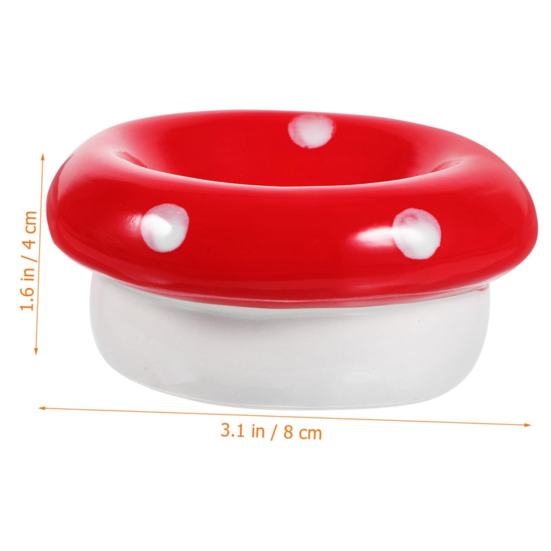 Hamster Ceramic Bowl Hamster Bowl Hamster Food Bowl Mushroom Kitten Food Bowl Guinea Pig Food Bowl Rat Bowl Ceramics Water Bowl Feeding Tray Hideout House Porcelain Nest - PawsPlanet Australia