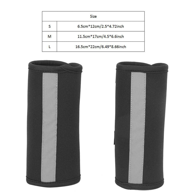 Pssopp Knee Support for Dogs Ankle Protection Bandage 1 Pair Leg Ankle Wrap with Reflective Straps for Front or Rear Leg for Injuries and Sprains, Wound Healing (L) L
