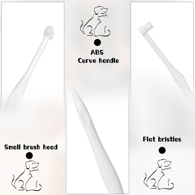 3Pcs Cat Toothbrush Kitten Dog Nano Toothbrush with Ultra Soft Bristles, Puppy Pet Dental Care Oral Hygiene Tooth Brush for Sensitive Pet Teeth Gums