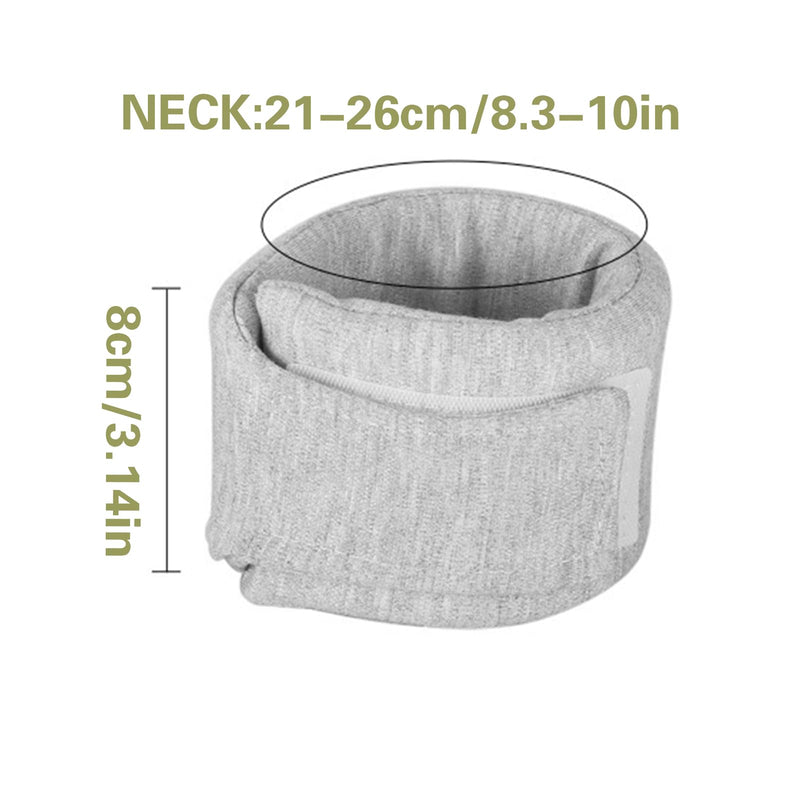 Cat Neck Brace, Breathable & Adjustable Cone Collar After Surgery Recovery Anti-Scratch Anti-Lick Protection, Cat Cone Collar for Small Medium Dogs Puppies Kittens (Grey, S) Grey