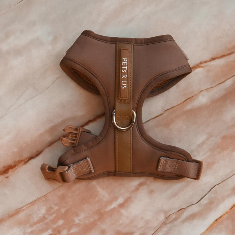 Premium No-Pull Dog Harness Soft Neoprene & Breathable Mesh Vest with Front & Back Clip D-Rings Adjustable Lightweight Walking Harness for Puppies, Small & Medium Dogs (Bronze Brown Gold, M) Bronze Brown Gold M: Neck=15.4-20.1''/Chest=18.1-24.4'' - PawsPlanet Australia