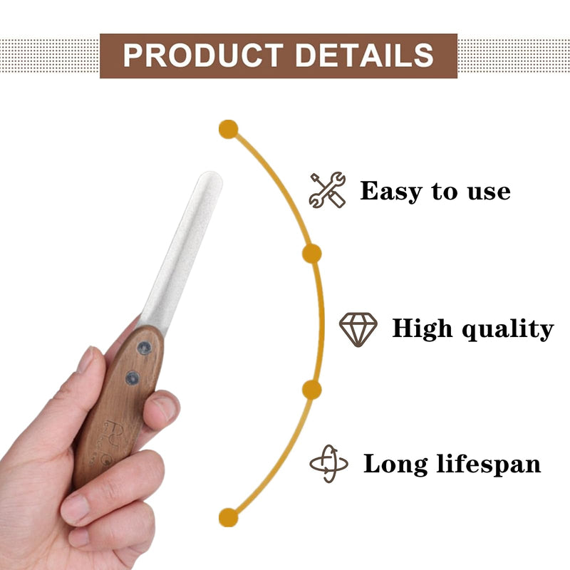 1 Pcs Dog Nail File Professional Metal Cat Nail File with Comfortable Walnut Handle for Large Small Breeds Puppies Toenails - PawsPlanet Australia