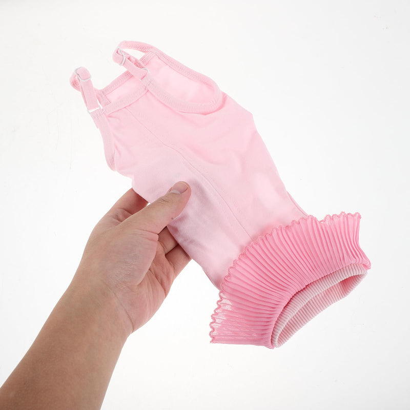 Hemobllo Cat Recovery Suit Surgical Clothing Breathable Stretchable for Kittens Pink S Protective Suit after Surgery and Neutering