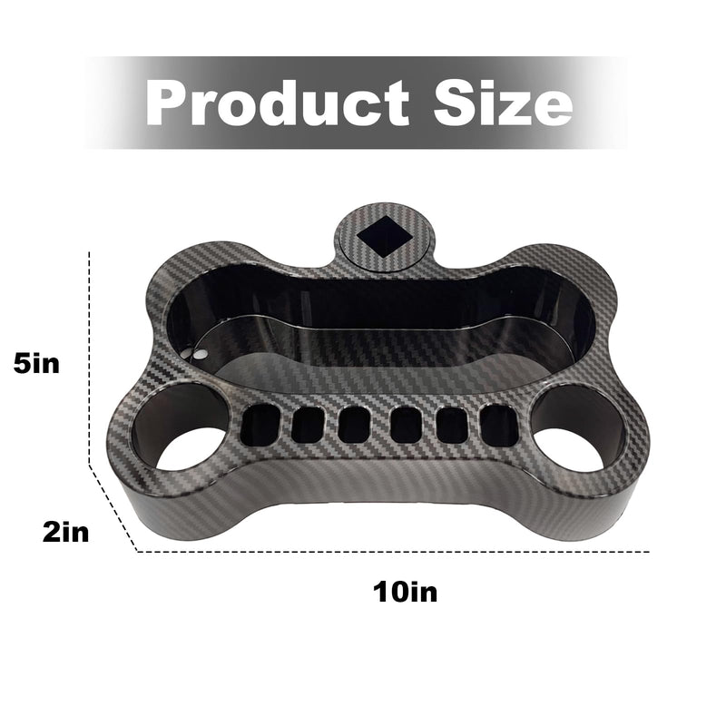 Adjustable Pet Grooming Organizer for Scissors, Brushes and Tools - Rotatable Multi-Compartment Grooming Arm Stand Bone Carbon Fiber Bone - PawsPlanet Australia
