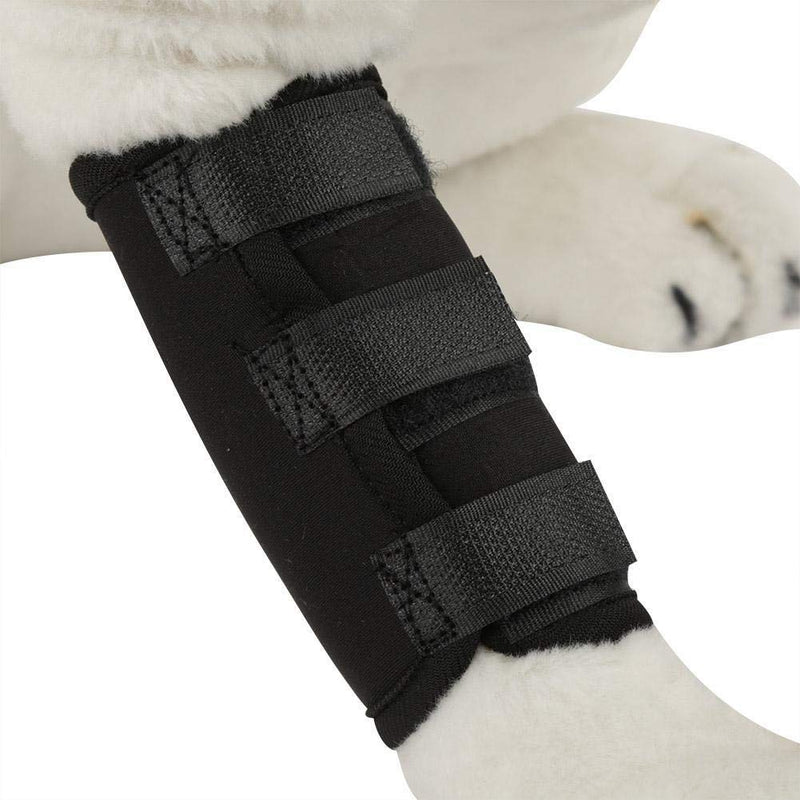 Nikou Dog Front Leg Joint Support Brace Hock Wrap Sleeve, 1 Pair of Dog Front Legs Brace Knees Protector Pet Surgical Injury Bandage Wrap (Size : M: 4.5in*6.7in)