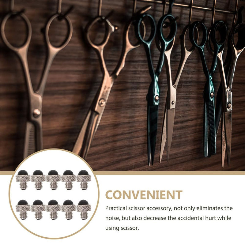 10pcs Hair Scissors Mufflers Bumpers for Quiet Hair Cutting Easy to Install Noise Reduction Accessories for Professional Grooming and Pet Hairdressing Scissors - PawsPlanet Australia