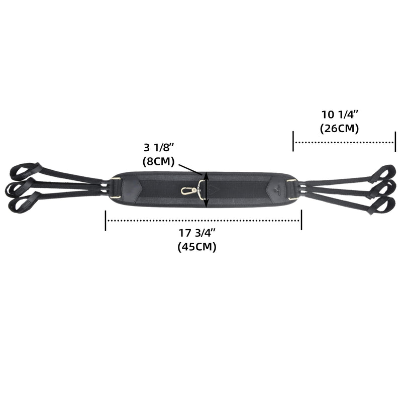 WAYNE'S DOG Canvas Duck Game Carrier - 12 Drops, Slip Noose - Bird Tote, Waterfowl & Goose Hanger, Duck Carrier Lanyard (Black) Black - PawsPlanet Australia