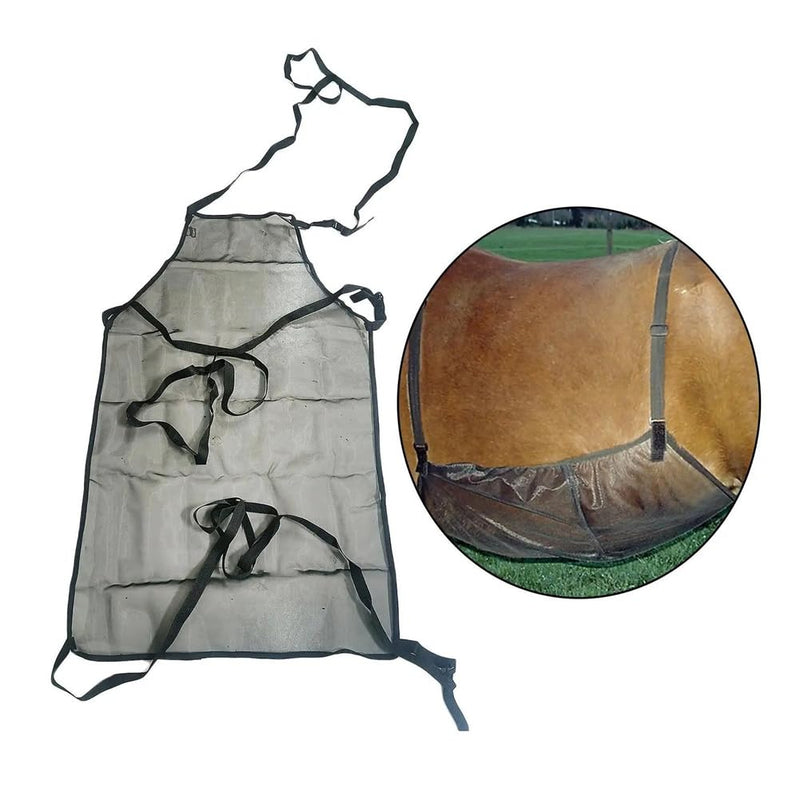 Horse Fly Sheet, Fly Sheet Belly Guard, Horse Ride Fly Sheet Stretch Mesh Rug, Horse Belly Guard for Riding Stable Setting, Mesh Belly Protector with Adjustable Straps As Picture Show - PawsPlanet Australia