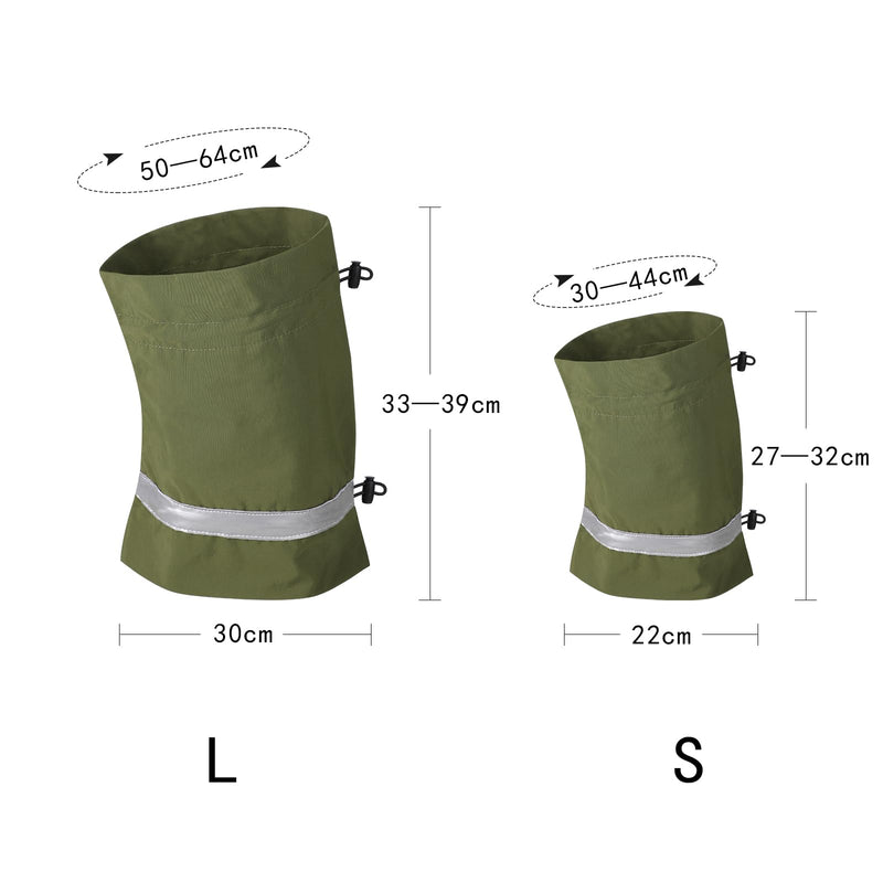 Dog Winter Ear Protector Waterproof Thermal Dog Snood with Reflective Strip Puppy Earmuffs Dogs No Flap Ear Wrap Pet Ears Neck Cover for Warm Winter Anxiety Relief Calming (Green, L) Green