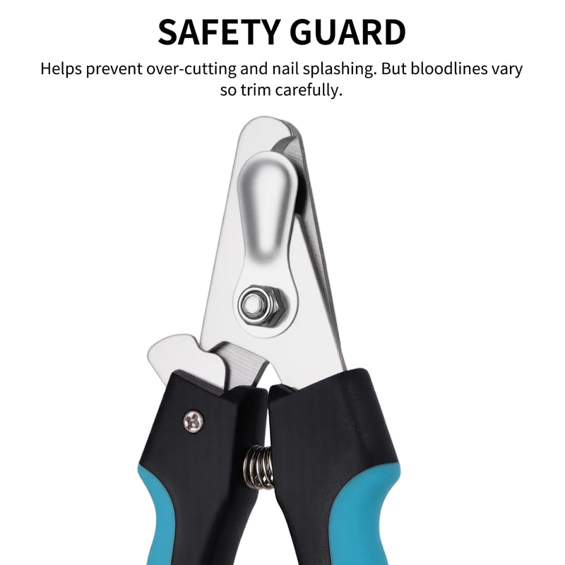 Kuzey Home- Dog & Cat Pets Nail Clippers and Trimmers - with Safety Guard to Avoid Overcutting, Free Nail File, Razor Sharp Blade - Professional Grooming Tool for Pets - PawsPlanet Australia