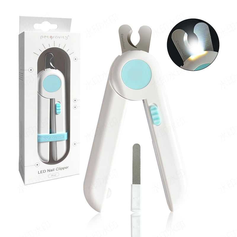 Pet Nail Clippers with Light - Safe Trimming for Cats & Dogs, Illuminates Quick to Prevent Overcutting, Includes Nail File for Thick Nails - PawsPlanet Australia