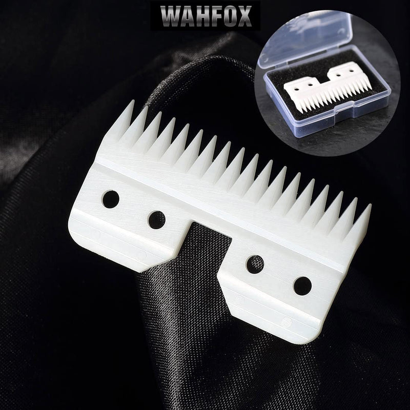 WAHFOX 3pcs Fast Feed Ceramic Blades for Oster Fast Feed Clipper Oster A5 Fast Feed Ceramic Blades Fast Feed Replacement Blade A5 Replacement Blade (3PCS)