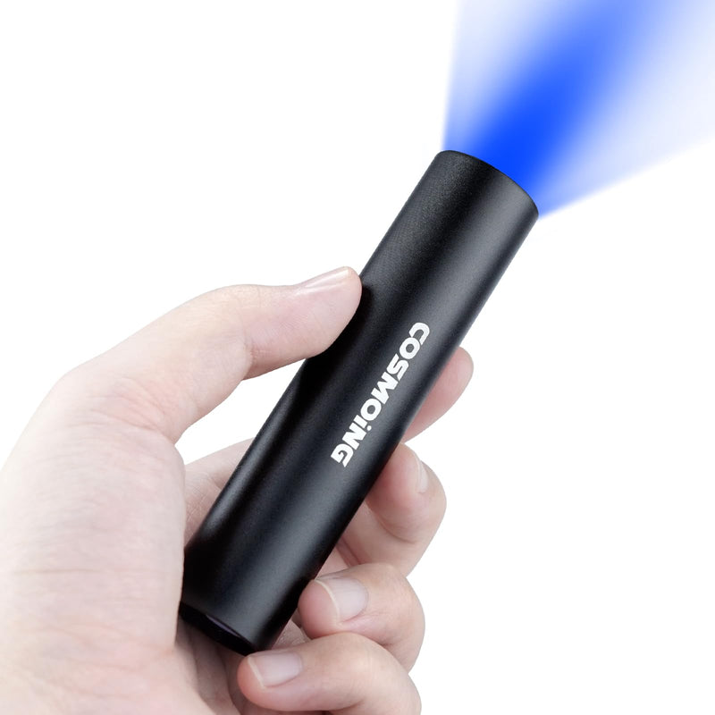 UV Flashlight USB Rechargeable, 365nm Black Light (2 PACK), Mini & Powerful Upgrade Ultraviolet Flashlight Portable Detector for Pet Urine, Cat Dog Stains, Scorpion, Bed Bug 2 PCS - Rechargeable 365nm UV Flashlight-3 - PawsPlanet Australia