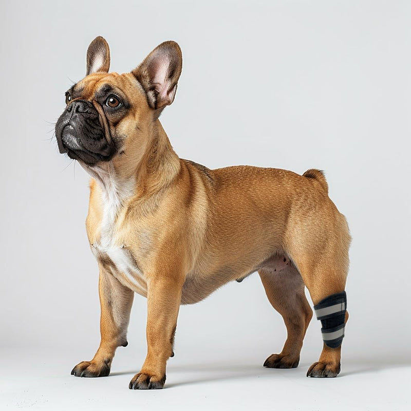 Dog Knee Brace for Torn ACL Hind Leg and Luxating Patella, Canine Rear Hock Joint Support, Joint Injury and Sprain Protection, Removable Design, Comes with 2 Spring Bars and 2 Steel Bars (XS Pair) XS - PawsPlanet Australia