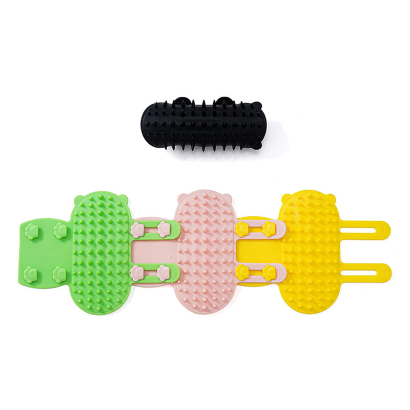 Groomer Brush,Grooming Brush for Cats Scratch Massage Brush Cats Self Groomer Scratcher Comb Cats Corner Groomer for Cats Soothing Rel Black - PawsPlanet Australia