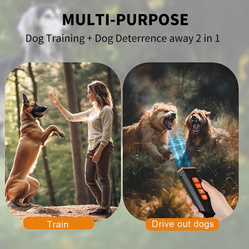 2025 Upgraded Dog Bark Deterrent Device - Anti Barking Devices for Dogs, Indoor Outdoor Use Rechargeable, Safe for Dogs & Humans, Portable No More Barks Ultrasonic Dog Training Device