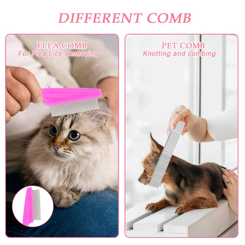 Pet Grooming Kit - 9 Pcs All-in-One Self Cleaning Set with Slicker Brush, Deshedding Tool, Scissors, Nail Clippers, and File for All Breeds and Sizes - PawsPlanet Australia