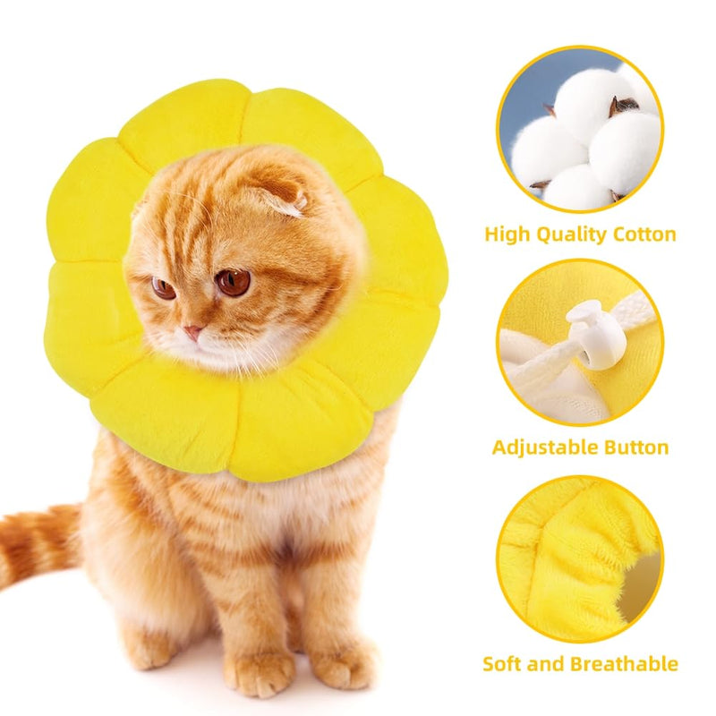 Adjustable Protective Collar for Cat and Puppy，Soft Pet Recovery Collar Does Not Block Vision E Collar，Surgery Recovery Elizabethan Collars - PawsPlanet Australia
