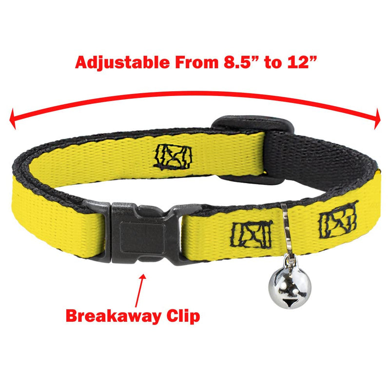 Buckle-Down Breakaway Cat Collar - Beast & Belle Ball Scene Poses - 1/2" Wide - Fits 8-12" Neck - Medium NARROW MEDIUM - Fits 8-12 Inch (0.5 Inch WIDE) - PawsPlanet Australia
