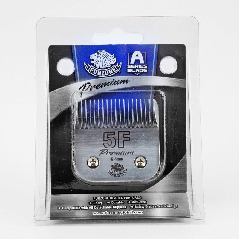 Furzone Detachable Blade - Size 5F Blade 1/4", Made of Extra Durable Japanese Steel, Compatible with Most Andis, Oster, Wahl A5 Clippers