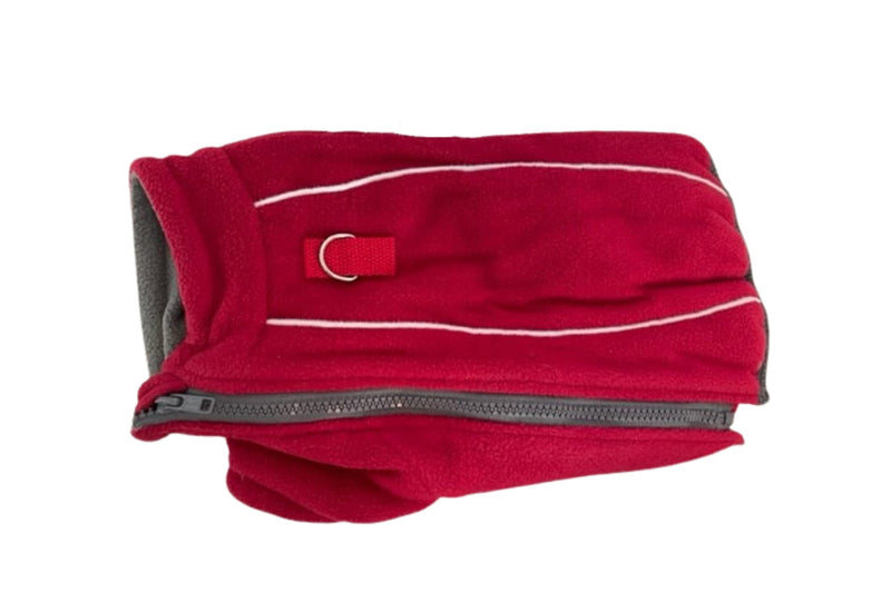 BoxDog Polar Fleece Warm Dog Jacket I Cold Weather Dog Coat | Dog Jackets Size XS, Small, Medium, Large, XLarge, XXL (Medium, Red)