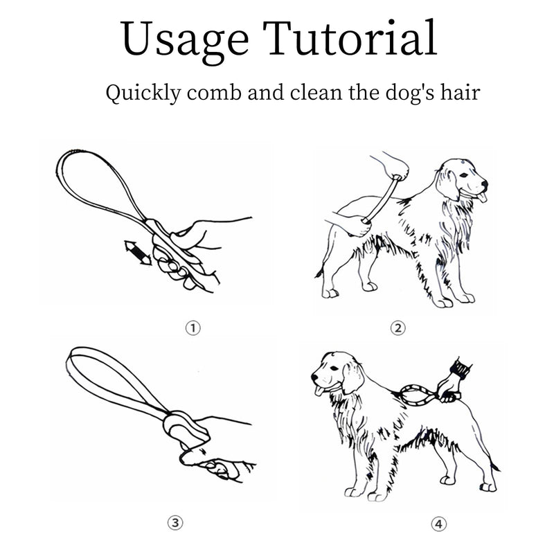 Detachable Plastic-Handled Dog Brush with Expandable Stainless Steel Comb - Dual-Sided Design for Knot Removal and Loose Undercoat Elimination - The Ultimate Grooming Tool for Short-Haired Dogs - PawsPlanet Australia