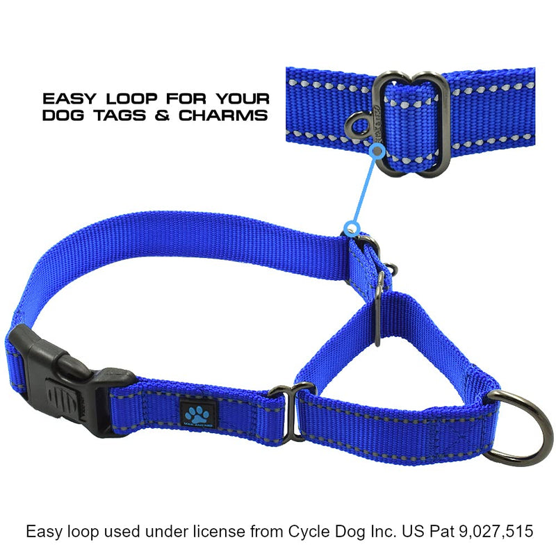 Max and Neo Nylon Martingale Collar - We Donate to a Dog Rescue for Every Collar Sold (Medium, Pink) Medium - PawsPlanet Australia
