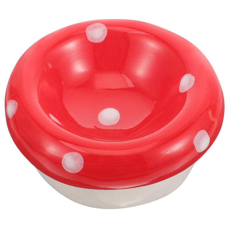 POPETPOP Hamster Mushroom Bowl - Ceramic Hamster Food Bowl Gerbil Water Feeding Dish Small Animal Bowl Container for Guinea Pigs Gerbil Mouse Rat Chinchilla