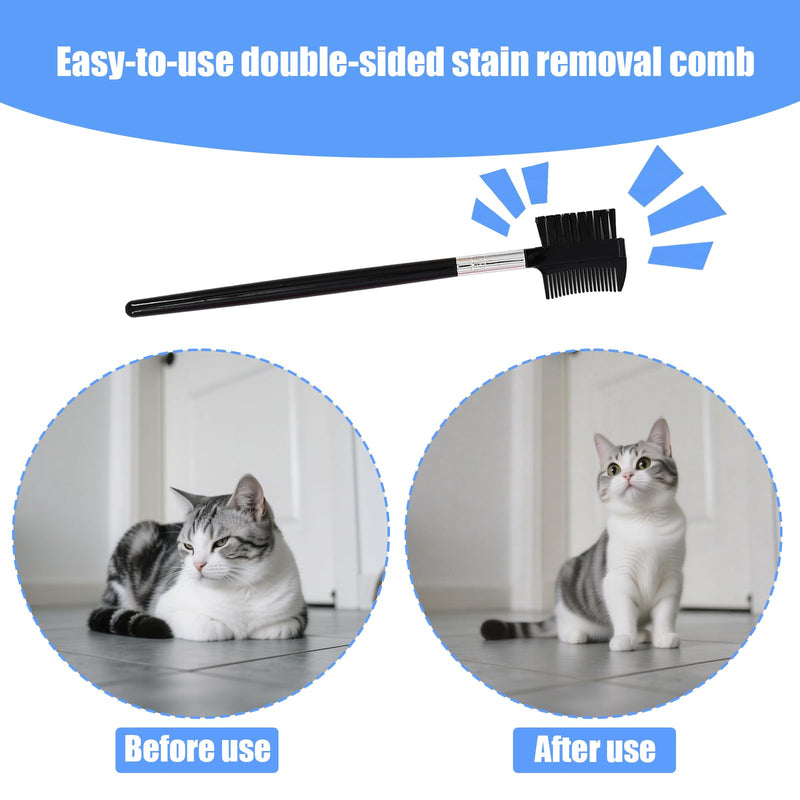 4 PCS Pet Flea Combs for Dogs & Cats, Cat Grooming Brush with Stainless Steel Teeth, Pet Flea Comb for Fleas and Ticks, Indoor Pets, Fine Tooth Comb for Kittens - PawsPlanet Australia