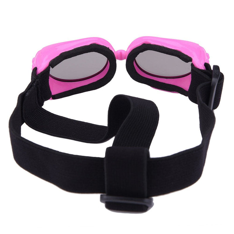 Outdoor Dog Sunglasses Anti-UV Eye Protection Goggles Waterproof Windproof Anti-Fog for Small Pet Puppy Cat (Pink) Pink