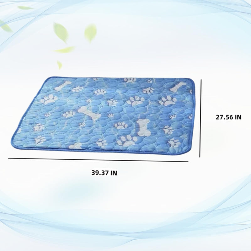 XL Dog Cooling Mat 39.37x27.56 Inches - Self Cooling Pad for Large Breeds, Portable Pet Cooling Pad for Crate & Outdoor Use, Durable Oxford Fabric (XL, Dogs & Cats) - PawsPlanet Australia