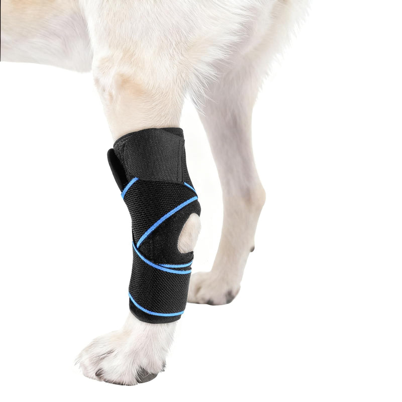 Dog Knee Brace for Back Leg Support, Hock Joint Compression Wrap ACL Brace for Hind Legs – Stabilizing Rear Leg Support for Senior & Overweight Dogs, Ideal for Medium & Large Breeds (M) M