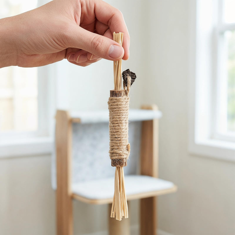 3 pieces of cat toys, chew toys made of silver vine for cats and kittens with teeth cleaning function and more social than natural chew toys.