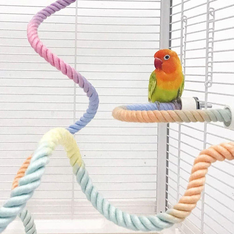 3 PCS of Bird perches Gradient Ropes, Used as Climbing Ropes for Parrot Cages, Rope Perch with Double Bird cage Swing Toy- Swing - PawsPlanet Australia