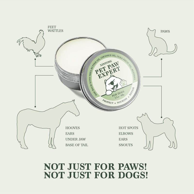 Dog claw wax &dog nose balm containing coconut oil , paw balm &dog paw balm| can save chapped claws and nose, safely lick, moisturize, repair and cure, is suitable for dogs, cats &horses, 2.1 oz/60g. - PawsPlanet Australia