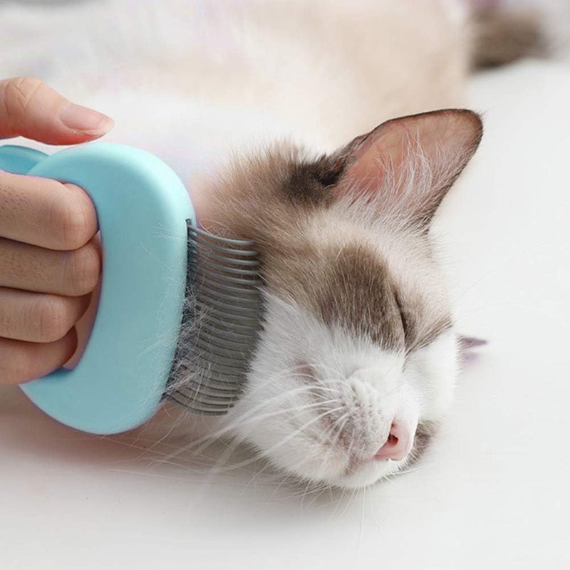 AKOAK 1 Pack Cat Massage Comb, Pet Hair Removal Massage Shell Brush, Soft Hair Removal Brush Comb and Shed Fur Remover Hair Removal Tool for Long and Short Hair Cats Dogs Puppies Rabbits - PawsPlanet Australia