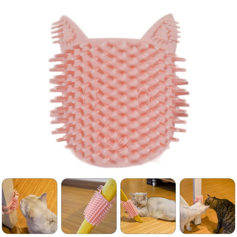 Massaging Self-Cleaning Slicker Grooming Brush for Cats - Pet Corner Beauty and Supply Tool 27X13.5cm Pink - PawsPlanet Australia
