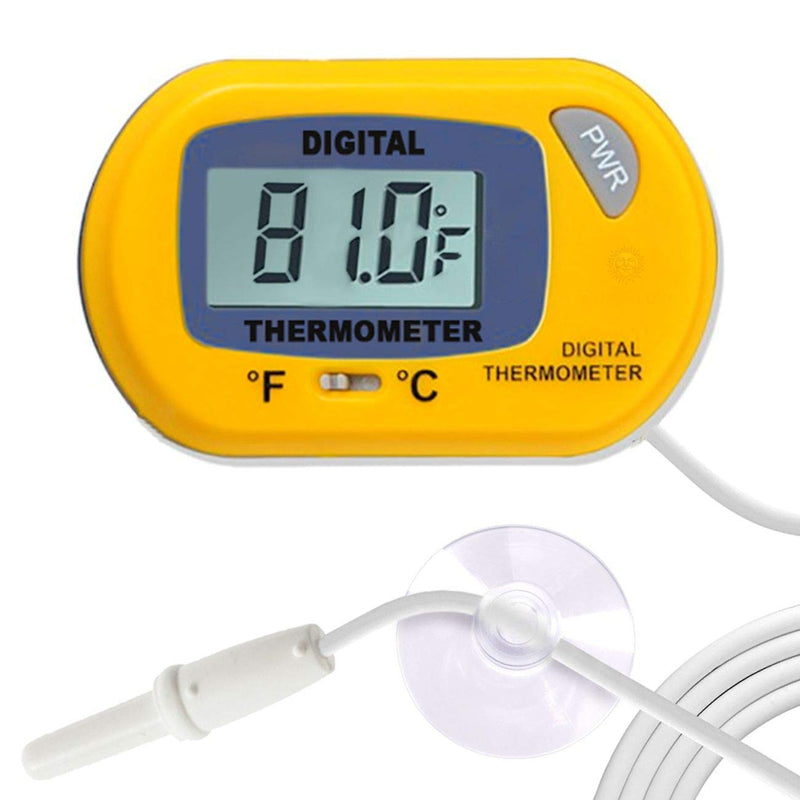 SunGrow Reptile Digital Thermometer, Waterproof Sensor Probe Monitors Temperature Accurately, Includes Replaceable Batteries, Easy to Read Display - PawsPlanet Australia