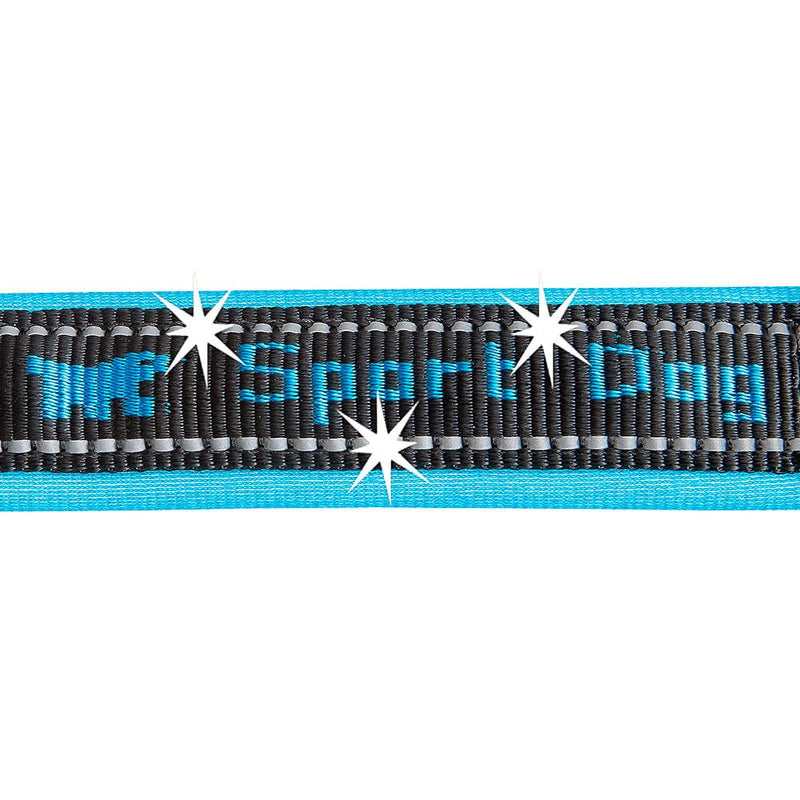 Ferplast SPORTDOG G Dog Lead - MATIC Automatic Closure Technology - Reflective & Anti-Abrasion - Second Handle - Soft Padding - Italian Design - 120 x 2 cm, Blue M (120 x 2 cm) - PawsPlanet Australia
