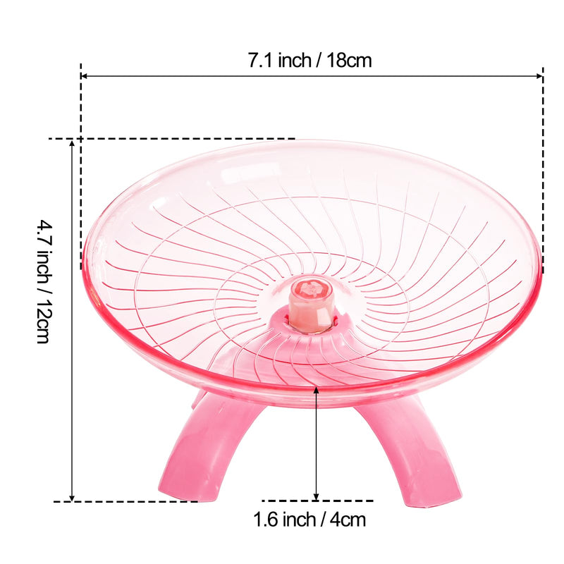 Foraineam 3 Pieces Silent Hamster Wheel, Hamster Flying Saucer, Quiet Spinner Running Exercise Wheels for Dwarf Hamsters, Gerbils, Mice, Hedgehogs, Guinea Pigs and Other Small Pets - PawsPlanet Australia