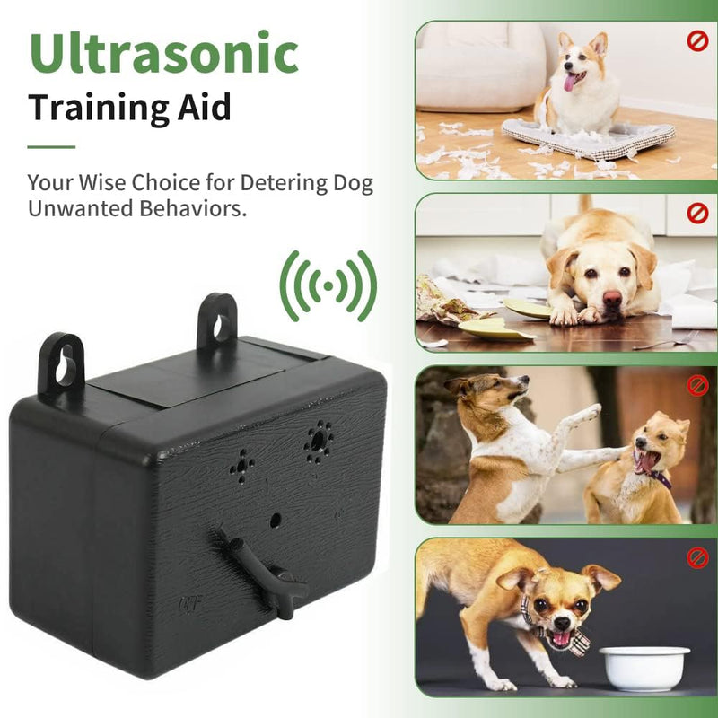 Anti Barking Device, Dog Barking Control Devices,Ultrasonic Dog Bark Deterrent, Mini Sonic Repellent 50 FT Control Range Safe for Dogs Portable Indoor & Outdoor Black