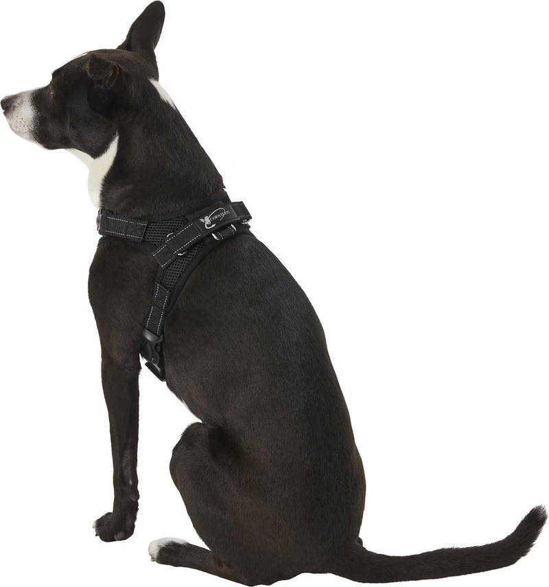 No Pull Reflective Adjustable Dog Harness with Handle- Comfortable Soft All Weather Mesh, Easy On Puppy Harness for Small Medium and Large Dogs (Black) Small Black - PawsPlanet Australia
