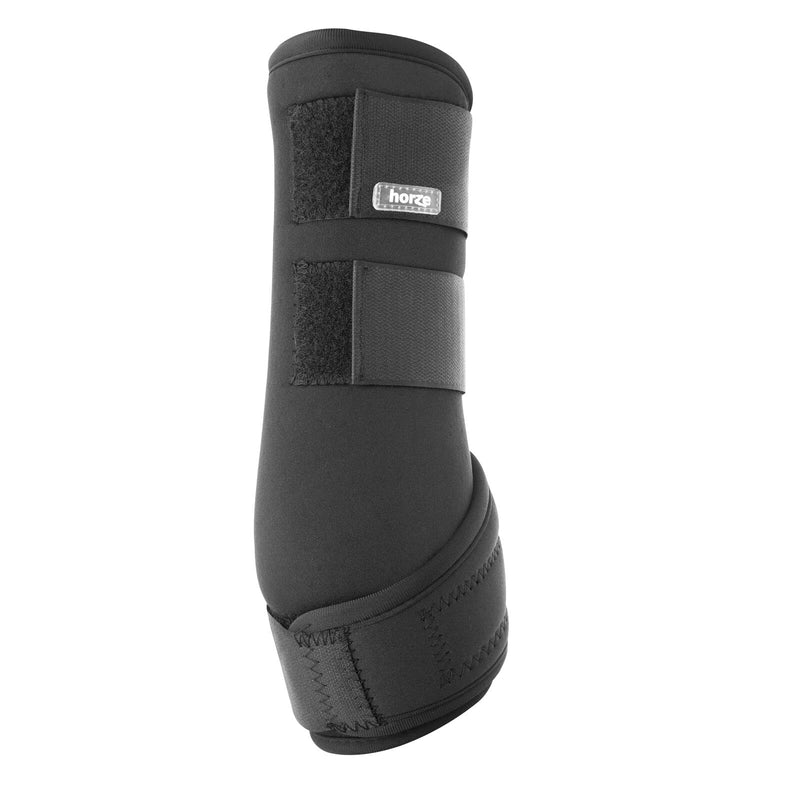 HORZE Brushing Splint Boots for Horses (Pair) - Durable Neoprene, Secure Closure, Lightweight - Black - XL - PawsPlanet Australia
