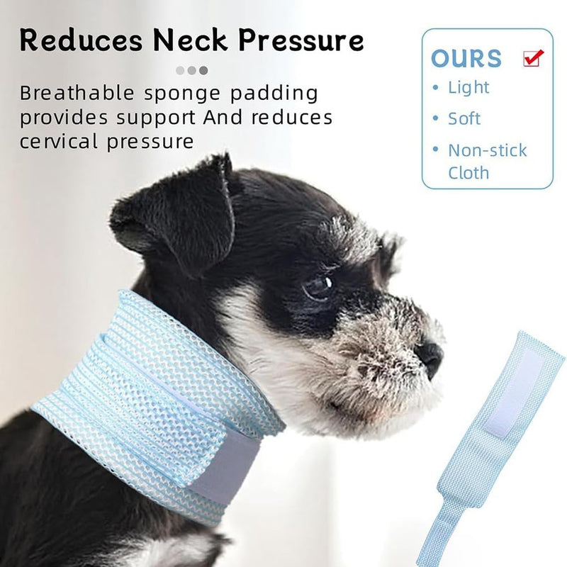 Neck brace cover for cats - Breathable and adjustable neck collar for postoperative recovery, scratch-resistant, lick-proof