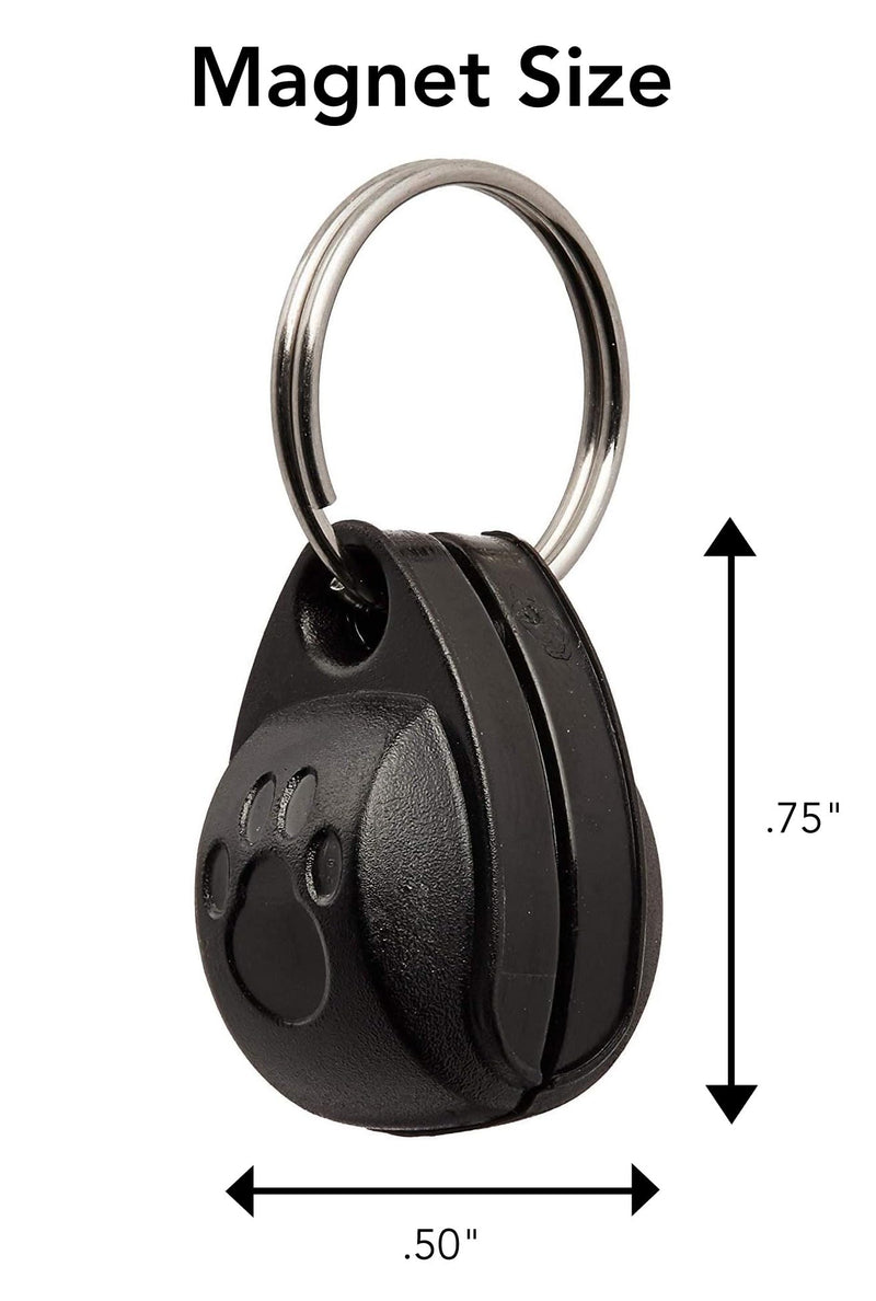 Cat Mate 4-Way-Locking Electromagnetic Cat Flap (254) - Exclusive Entry Collar Magnet Operated, for Small to Average-Sized Cats, for UPVC, Wood and Wall, White