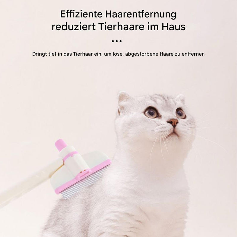 Pet ComM - 18 x 9 cm Rotatable Cat Care Brush | Fine Tooth Brush, Pet Hair Removal Tool for Daily Brushes, Routine Indoors, PUBLY Veterinary Clinic Kittens